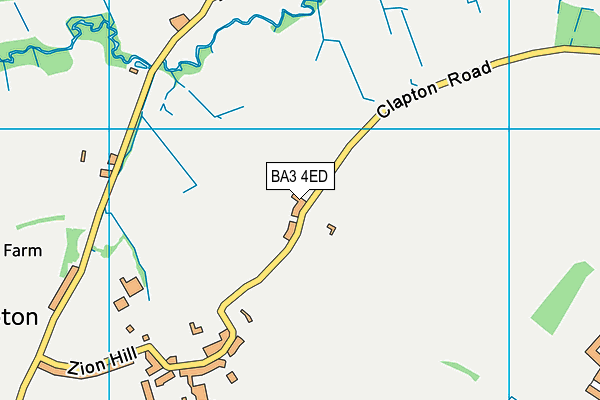 BA3 4ED map - OS VectorMap District (Ordnance Survey)