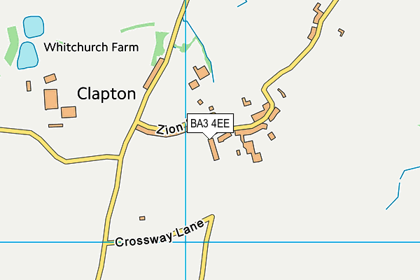 BA3 4EE map - OS VectorMap District (Ordnance Survey)