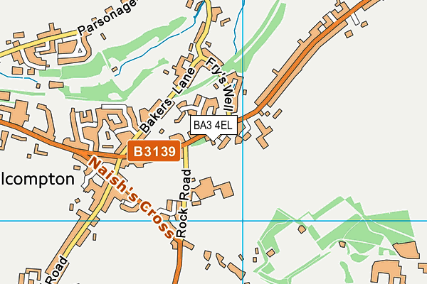 BA3 4EL map - OS VectorMap District (Ordnance Survey)