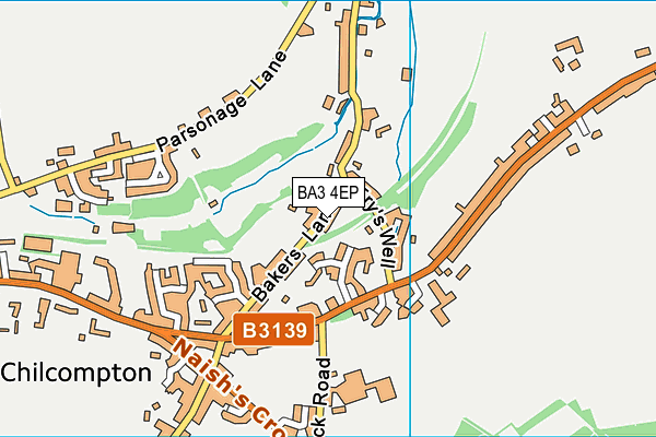 BA3 4EP map - OS VectorMap District (Ordnance Survey)