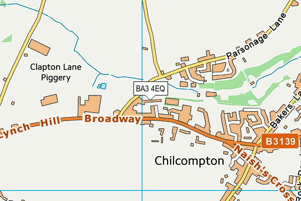 BA3 4EQ map - OS VectorMap District (Ordnance Survey)