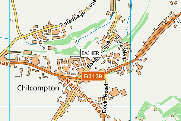 BA3 4ER map - OS VectorMap District (Ordnance Survey)