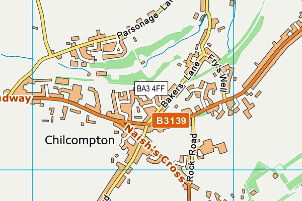 BA3 4FF map - OS VectorMap District (Ordnance Survey)