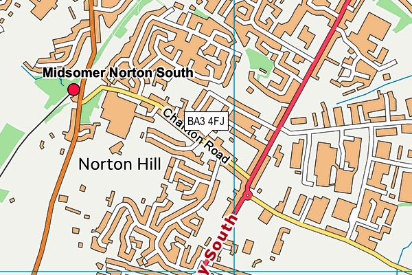 BA3 4FJ map - OS VectorMap District (Ordnance Survey)