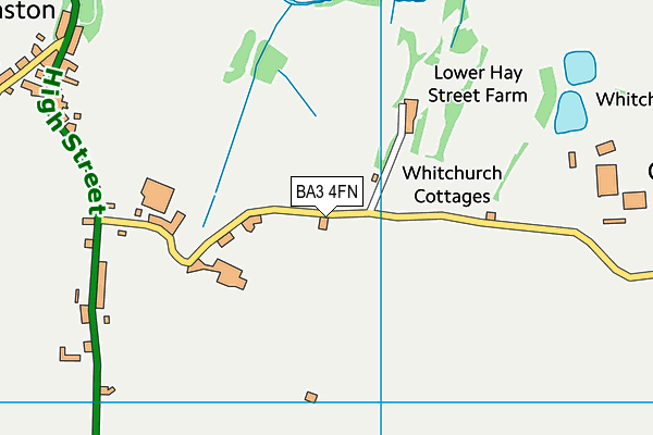 BA3 4FN map - OS VectorMap District (Ordnance Survey)