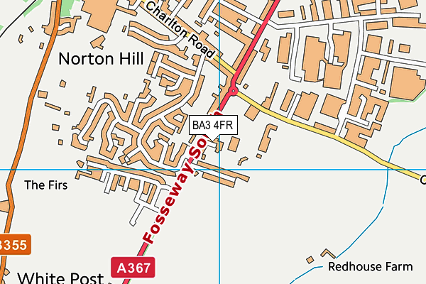 BA3 4FR map - OS VectorMap District (Ordnance Survey)