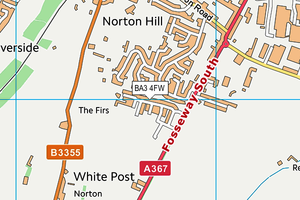 BA3 4FW map - OS VectorMap District (Ordnance Survey)