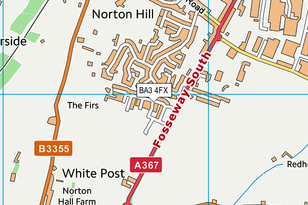 BA3 4FX map - OS VectorMap District (Ordnance Survey)