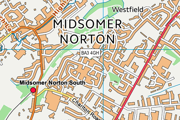 BA3 4GH map - OS VectorMap District (Ordnance Survey)