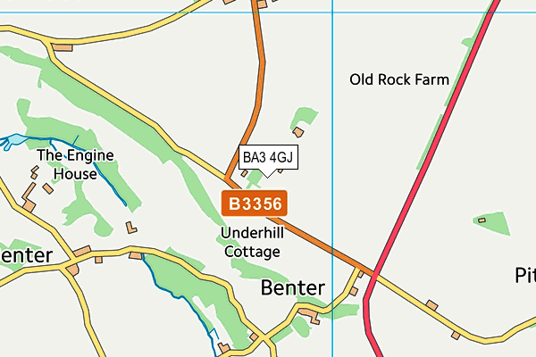 BA3 4GJ map - OS VectorMap District (Ordnance Survey)