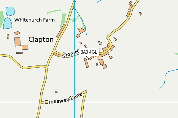 BA3 4GL map - OS VectorMap District (Ordnance Survey)