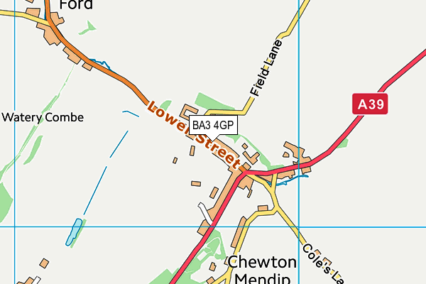 BA3 4GP map - OS VectorMap District (Ordnance Survey)