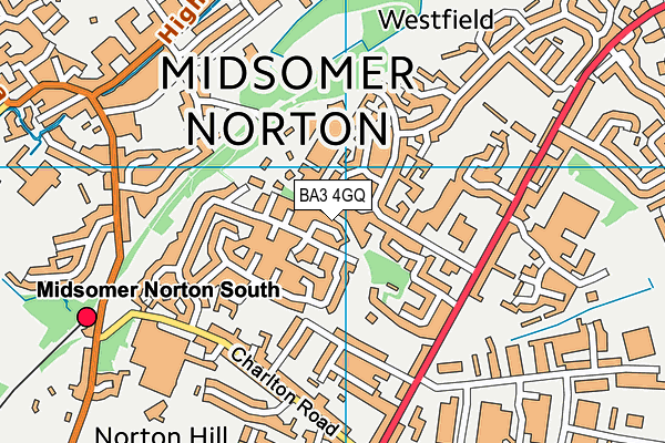 BA3 4GQ map - OS VectorMap District (Ordnance Survey)