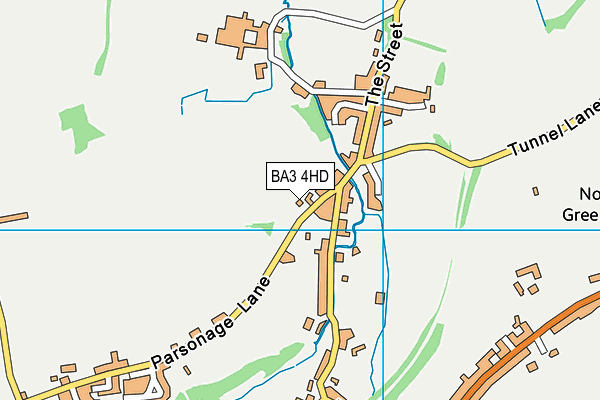 BA3 4HD map - OS VectorMap District (Ordnance Survey)