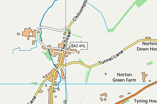 BA3 4HL map - OS VectorMap District (Ordnance Survey)