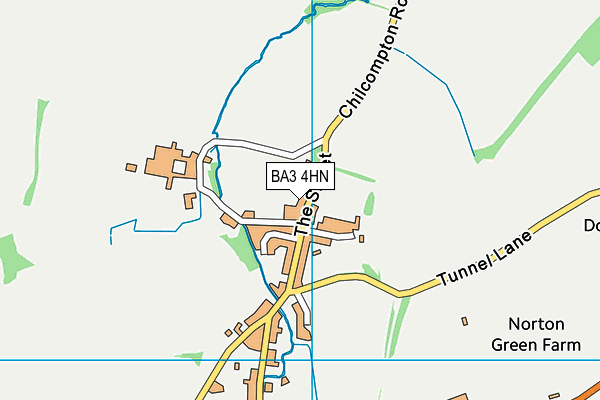 BA3 4HN map - OS VectorMap District (Ordnance Survey)