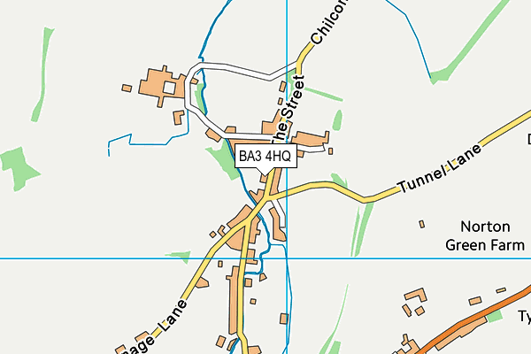 BA3 4HQ map - OS VectorMap District (Ordnance Survey)