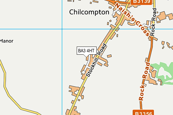 BA3 4HT map - OS VectorMap District (Ordnance Survey)