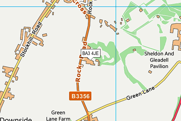 BA3 4JE map - OS VectorMap District (Ordnance Survey)