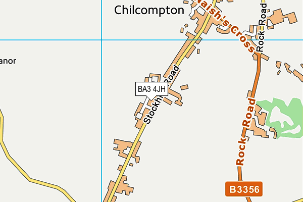 BA3 4JH map - OS VectorMap District (Ordnance Survey)