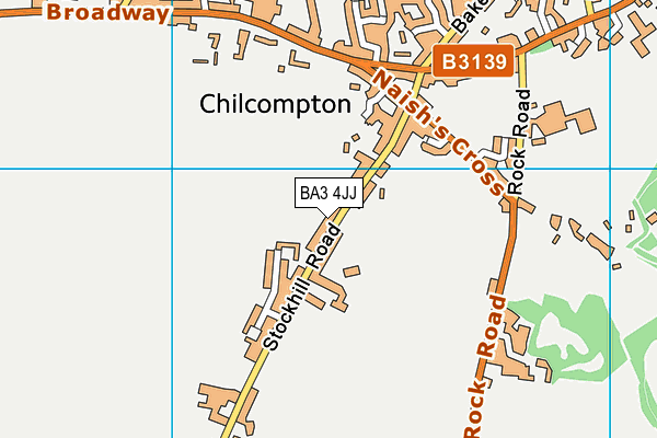 BA3 4JJ map - OS VectorMap District (Ordnance Survey)