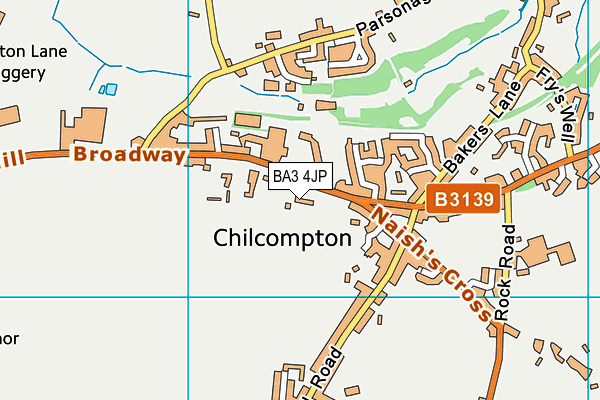 BA3 4JP map - OS VectorMap District (Ordnance Survey)