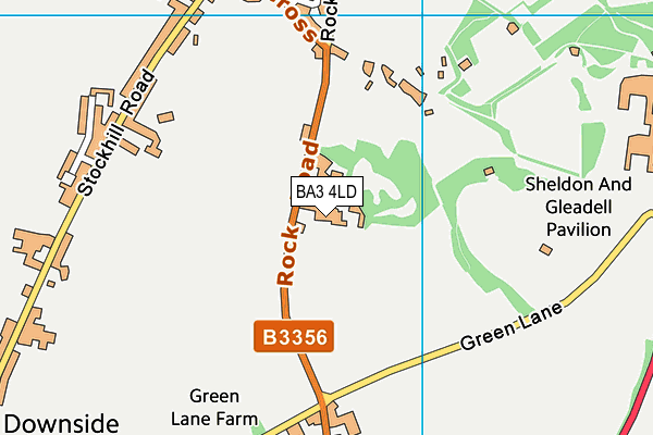 BA3 4LD map - OS VectorMap District (Ordnance Survey)