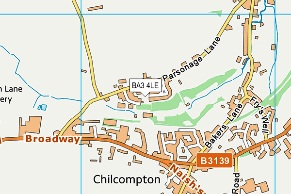 BA3 4LE map - OS VectorMap District (Ordnance Survey)