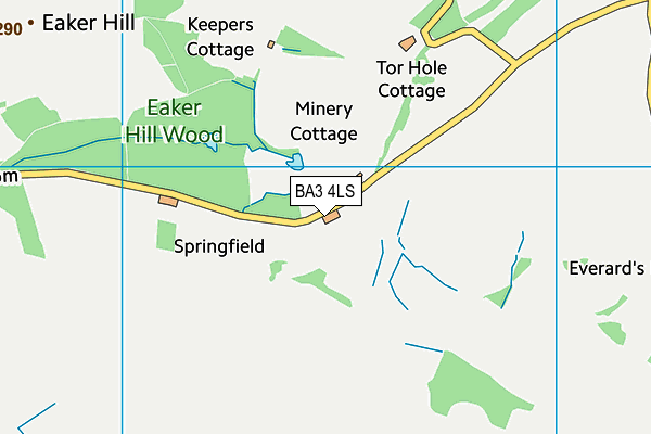 BA3 4LS map - OS VectorMap District (Ordnance Survey)