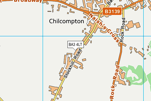 BA3 4LT map - OS VectorMap District (Ordnance Survey)