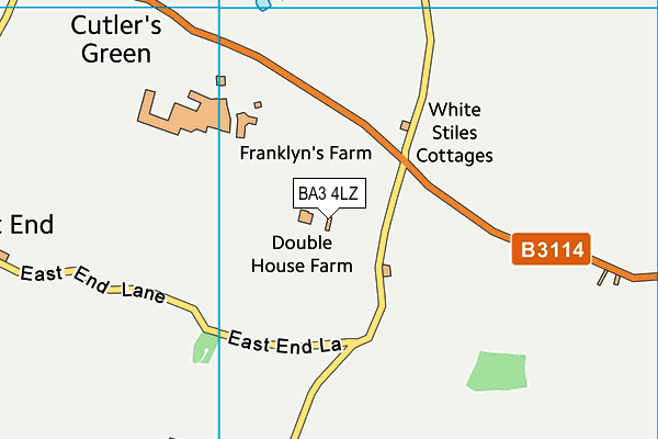 BA3 4LZ map - OS VectorMap District (Ordnance Survey)