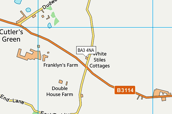 BA3 4NA map - OS VectorMap District (Ordnance Survey)