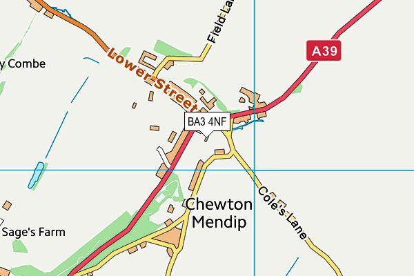 BA3 4NF map - OS VectorMap District (Ordnance Survey)