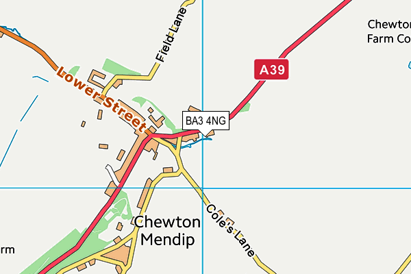 BA3 4NG map - OS VectorMap District (Ordnance Survey)