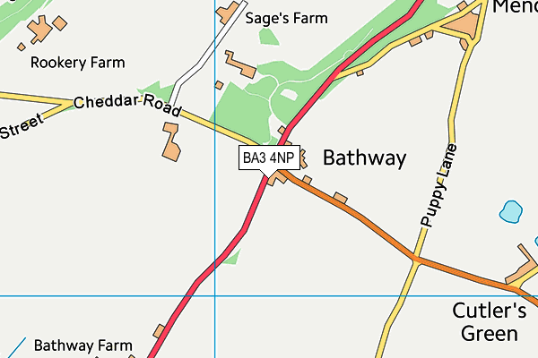 BA3 4NP map - OS VectorMap District (Ordnance Survey)