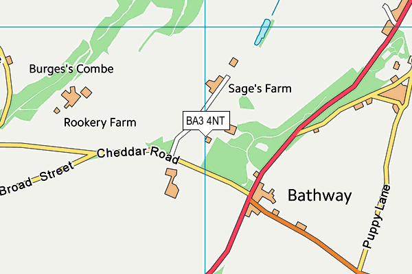 BA3 4NT map - OS VectorMap District (Ordnance Survey)