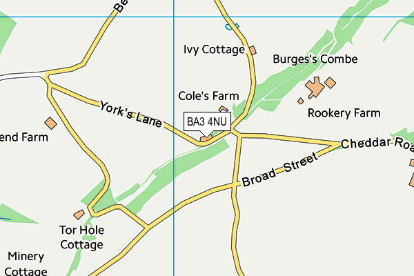 BA3 4NU map - OS VectorMap District (Ordnance Survey)