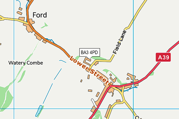 BA3 4PD map - OS VectorMap District (Ordnance Survey)