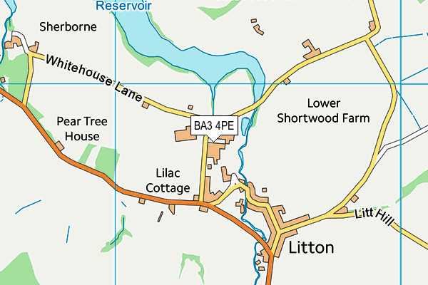 BA3 4PE map - OS VectorMap District (Ordnance Survey)