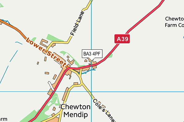 BA3 4PF map - OS VectorMap District (Ordnance Survey)