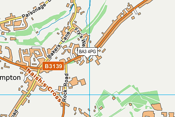 BA3 4PG map - OS VectorMap District (Ordnance Survey)