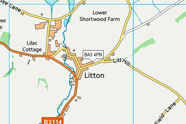 BA3 4PN map - OS VectorMap District (Ordnance Survey)