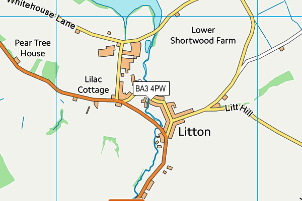 BA3 4PW map - OS VectorMap District (Ordnance Survey)