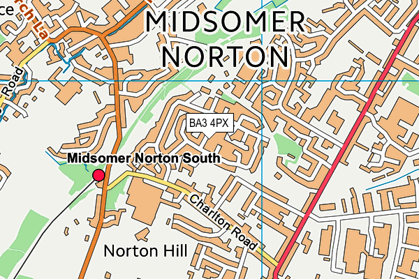 BA3 4PX map - OS VectorMap District (Ordnance Survey)