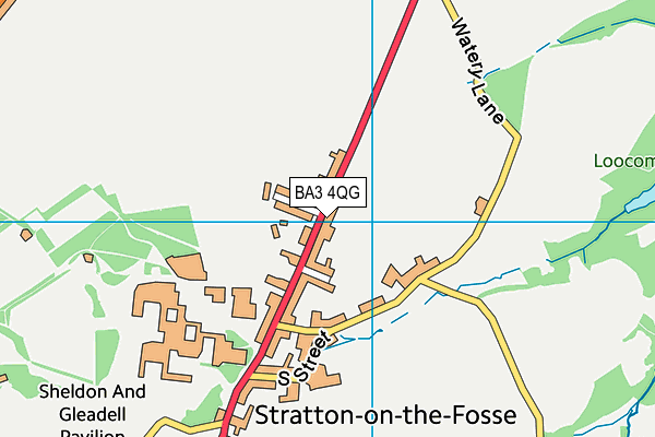 BA3 4QG map - OS VectorMap District (Ordnance Survey)