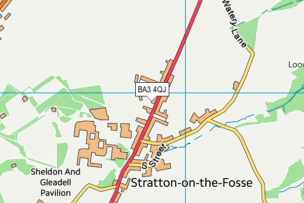 BA3 4QJ map - OS VectorMap District (Ordnance Survey)