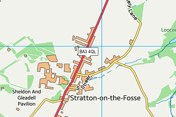 BA3 4QL map - OS VectorMap District (Ordnance Survey)