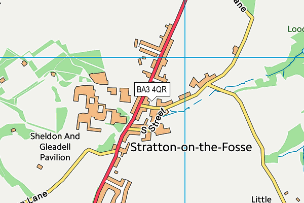 BA3 4QR map - OS VectorMap District (Ordnance Survey)