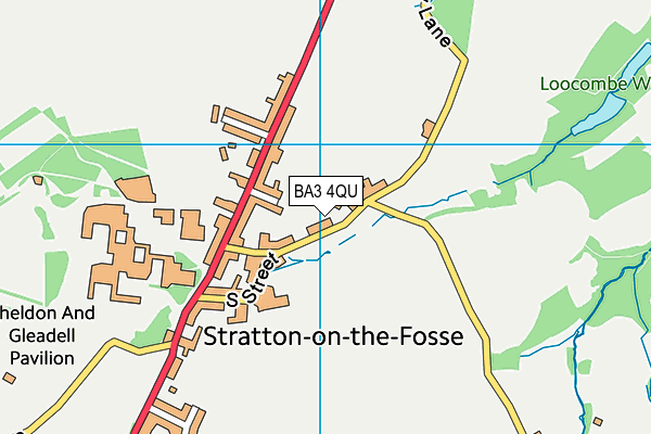 BA3 4QU map - OS VectorMap District (Ordnance Survey)