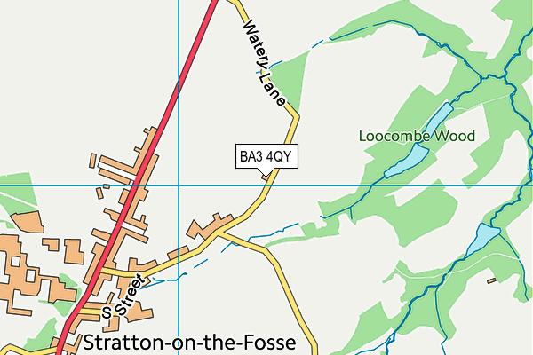 BA3 4QY map - OS VectorMap District (Ordnance Survey)